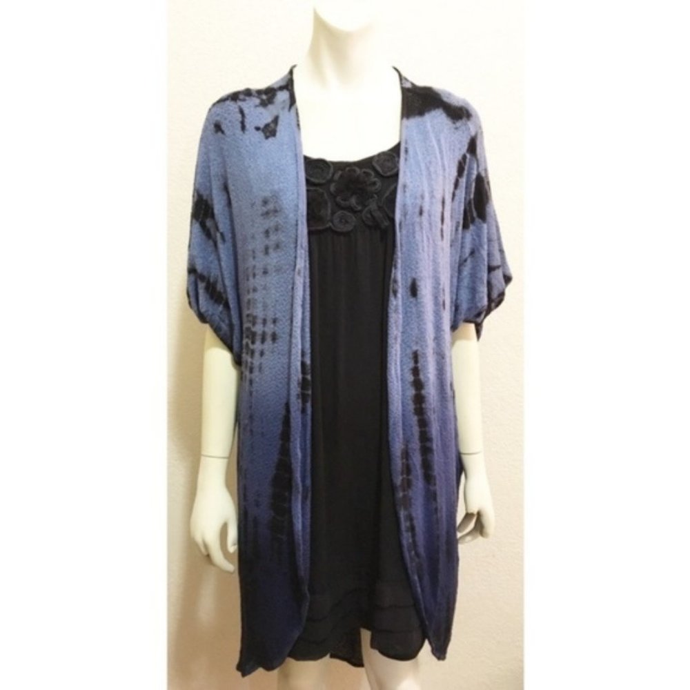 Culture Phit Blue Ombré Tie Dye Duster Cardigan